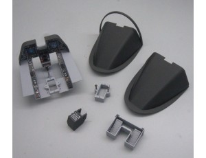 Top-Design 3D Print Scale Cockpit Panels Set For Freewing Avanti S 80mm EDF Jet 